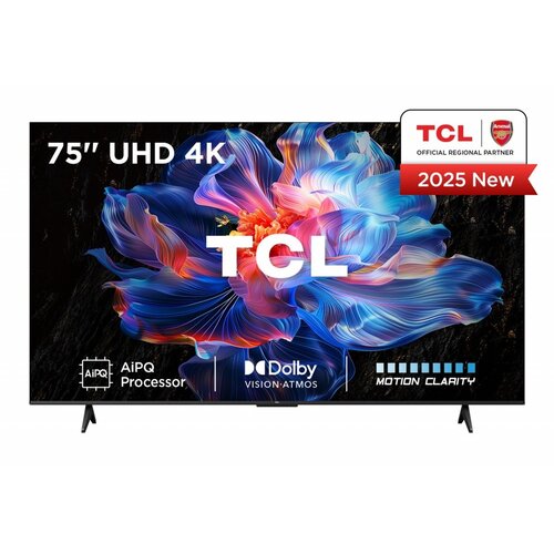 TCL 75V6C | 75" 4K Ultra HD DLED | Google TV | Dolby Vision | 60Hz | HDMI 2.1 | Smart TV