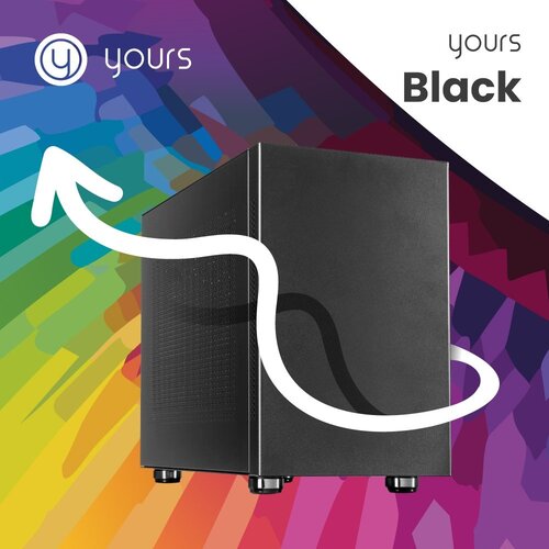 Yours! YOURS BLACK | Intel Core i7-14700 | 16 GB RAM | 1TB SSD | HDMI | Windows 11 Professional | Small Form Factor Behuizing