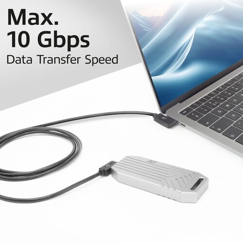 ACT AC7486 | USB 3.2 Gen 2 Kabel | USB-C (haaks links/rechts) naar USB-C (haaks links/rechts) | 60W | 10Gbps | 0,5m | Zwart ACT AC7486 | USB 3.2 Gen 2 Kabel | USB-C (haaks links/rechts) naar USB-C (haaks links/rechts) | 60W | 10Gbps | 0,5m | Zwart