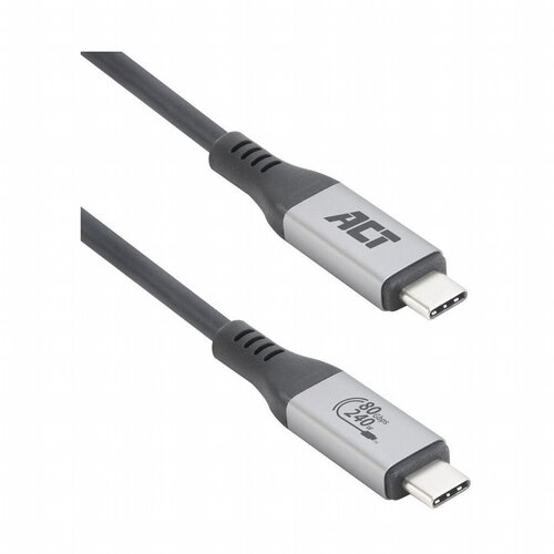 ACT AC7431 | Thunderbolt 5 USB4 Kabel | USB-C naar USB-C | 1,5 m | USB-IF gecertificeerd | Zwart