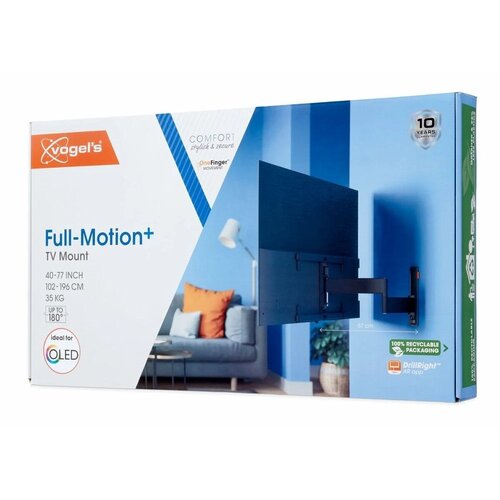Vogel's Comfort TVM3665 | Draai- en kantelbare TV-beugel voor OLED | 40-77" | max 35kg | VESA 600x400