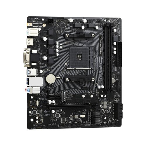 Asrock A520M-HDV | Socket AM4 | AMD A520 | 2xDDR4 | Micro-ATX | Moederbord