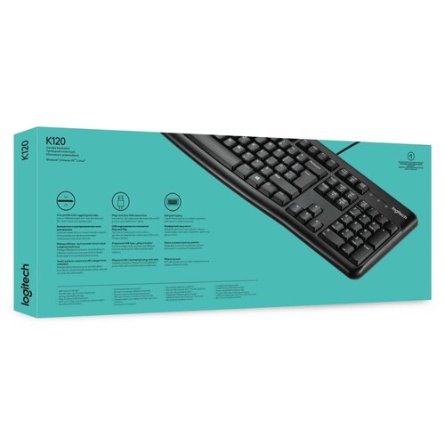 Logitech Keyboard K120 | Zakelijk Bedraad Toetsenbord | QWERTY