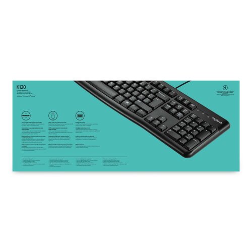 Logitech Keyboard K120 | Zakelijk Bedraad Toetsenbord | QWERTY