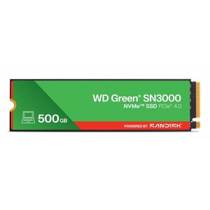 Western Digital Green SN3000 QLC | 500GB NVMe SSD | M.2 Gen4 | 5.000MB/s Lezen | 4.100MB/s Schrijven