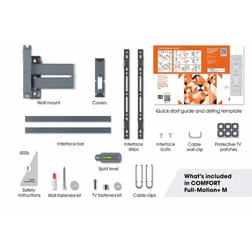 Vogel's Comfort TVM3445 | Draai- en kantelbare TV-beugel | 32-65" | max 25kg | VESA 400x400