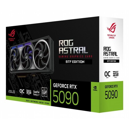 Asus ASUS ROG Astral GeForce RTX 5090 O32G BTF Gaming | 32 GB GDDR7 VRAM | 4K Gaming & AI | Videokaart | GPU | Nvidia Asus ASUS ROG Astral GeForce RTX 5090 O32G BTF Gaming | 32 GB GDDR7 VRAM | 4K Gaming & AI | Videokaart | GPU | Nvidia