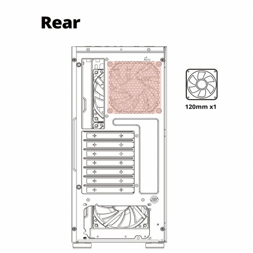 Azza Case  Sentinel | Midi Tower | RGB | Zwart