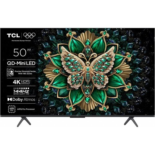 TCL 50C61K | 50" 4K Ultra HD QD-MiniLED | 120Hz | Google TV | Dolby Vision | HDMI 2.1 | Smart TV