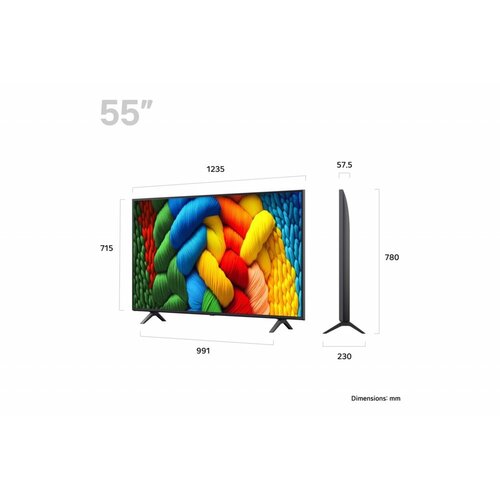 LG NANO80 AI | 55″ 4K Ultra HD NanoCell Smart TV | webOS | HDR10 | 60Hz