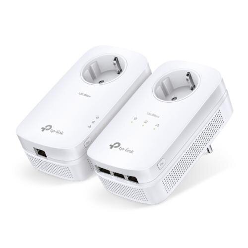 TP-Link TL-PA8033P KIT | Powerline Adapter Set | 1300 Mbps | 3x Gigabit Ethernet | Met Stopcontact | Wit TP-Link TL-PA8033P KIT | Powerline Adapter Set | 1300 Mbps | 3x Gigabit Ethernet | Met Stopcontact | Wit