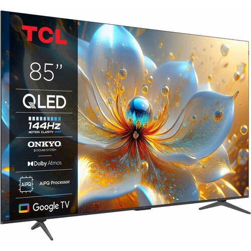 TCL 85T8C | 85" 4K Ultra HD QD-MiniLED | 144Hz | Google TV | Dolby Vision | HDMI 2.1 | Smart TV