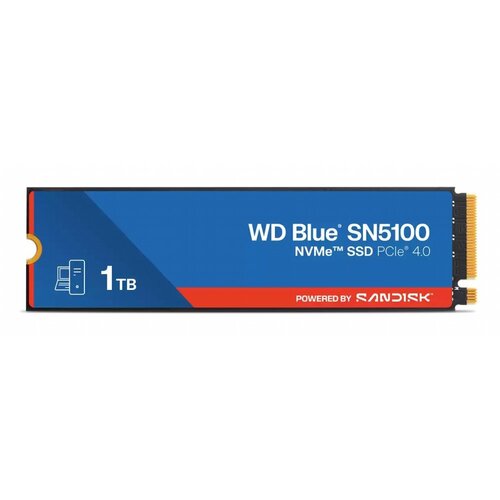 Western Digital WD Blue SN5100 | 1TB NVMe SSD | PCIe 4.0 x4 | M.2 | Tot 5.000 MB/s Western Digital WD Blue SN5100 | 1TB NVMe SSD | PCIe 4.0 x4 | M.2 | Tot 5.000 MB/s