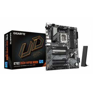 Gigabyte GIGABYTE B760 DS3H WIFI6E GEN5 | Intel B760 Express | LGA 1700 | ATX | DDR5 | PCIe 5.0 | WiFi 6E | 2.5GbE LAN | Moederbord