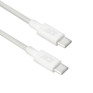ACT AC3084 | USB 2.0 Kabel | USB-C naar USB-C | 240W | 480Mbps | Wit | 1 Meter