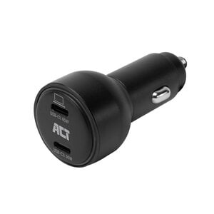 ACT AC2210 | 2 Poorts USB-C Autolader 95W | Power Delivery PPS & Quick Charge 5 | GaNFast ACT AC2210 | 2 Poorts USB-C Autolader 95W | Power Delivery PPS & Quick Charge 5 | GaNFast