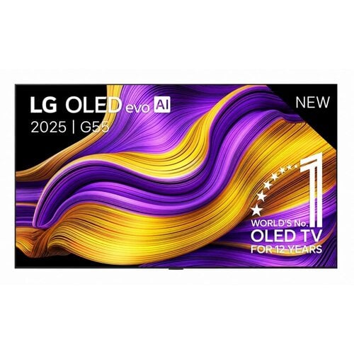 LG OLED55G55LW | 55'' OLED evo AI G5 Smart TV | 4K Ultra HD 165Hz | Dolby Vision & Atmos | Zilver | Inclusief muurbeugel - Zonder standaard LG OLED55G55LW | 55'' OLED evo AI G5 Smart TV | 4K Ultra HD 165Hz | Dolby Vision & Atmos | Zilver | Inclusief muurbeugel - Zonder standaard