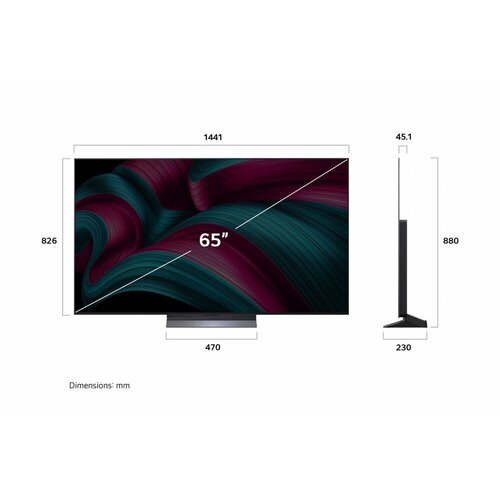 LG OLED evo C5 | 65" 4K OLED Smart TV | 120Hz | Dolby Vision