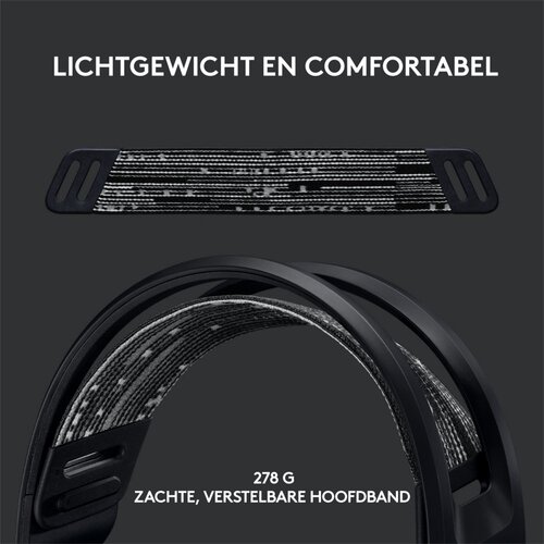 Logitech G G733 LIGHTSPEED Wireless Gaming Headset | RGB | Zwart Logitech G G733 LIGHTSPEED Wireless Gaming Headset | RGB | Zwart