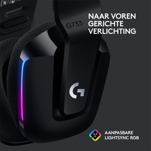 Logitech G G733 LIGHTSPEED Wireless Gaming Headset | RGB | Zwart Logitech G G733 LIGHTSPEED Wireless Gaming Headset | RGB | Zwart