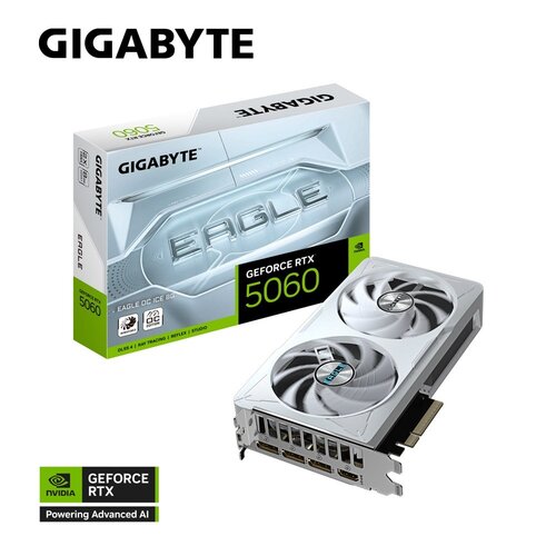 Gigabyte GeForce RTX 5060 EAGLE OC | 8GB GDDR7 | DLSS 4 | Videokaart | Nvidia GPU Gigabyte GeForce RTX 5060 EAGLE OC | 8GB GDDR7 | DLSS 4 | Videokaart | Nvidia GPU