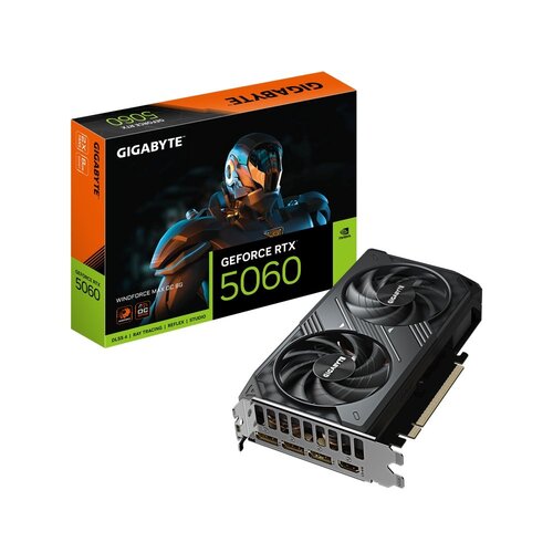Gigabyte GeForce RTX 5060 WINDFORCE MAX OC | 8GB GDDR7 | DLSS 4 | Videokaart | Nvidia GPU Gigabyte GeForce RTX 5060 WINDFORCE MAX OC | 8GB GDDR7 | DLSS 4 | Videokaart | Nvidia GPU