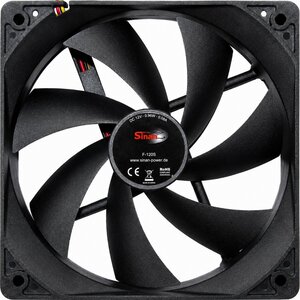 Inter-Tech Sinan F-120-S | 120mm Case Fan | 3-Pin | Zwart Inter-Tech Sinan F-120-S | 120mm Case Fan | 3-Pin | Zwart