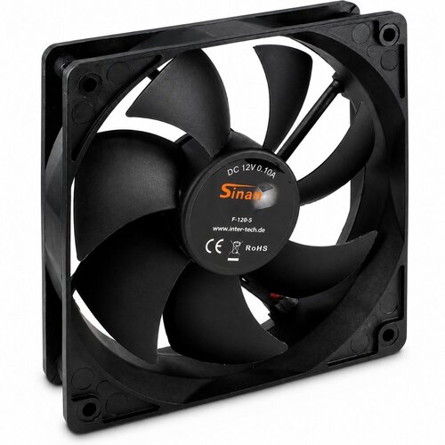 Inter-Tech Sinan F-120-S | 120mm Case Fan | 3-Pin | Zwart Inter-Tech Sinan F-120-S | 120mm Case Fan | 3-Pin | Zwart