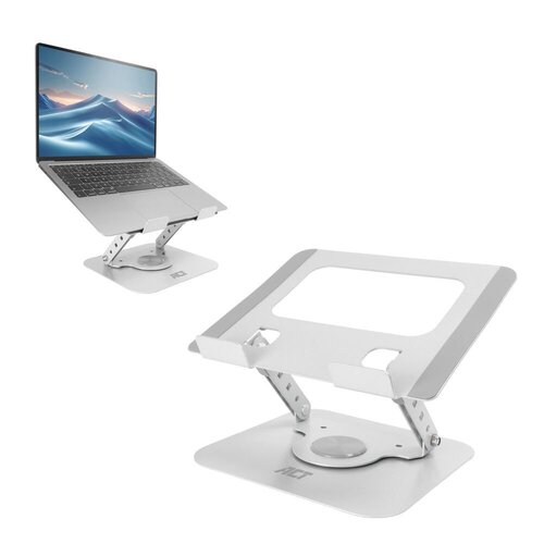 ACT AC8136 | 360° Draaibare Laptopstandaard tot 15,6" | Traploos Hoogte en Hoek Verstelbaar | Metaal ACT AC8136 | 360° Draaibare Laptopstandaard tot 15,6" | Traploos Hoogte en Hoek Verstelbaar | Metaal