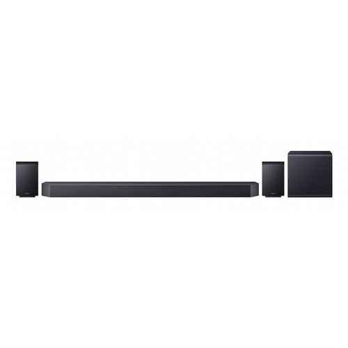 Samsung HW-Q990H Q-Series | 11.1.4-kanaals Dolby Atmos Soundbar | Draadloze Subwoofer & Rear Speakers | Zwart Samsung HW-Q990H Q-Series | 11.1.4-kanaals Dolby Atmos Soundbar | Draadloze Subwoofer & Rear Speakers | Zwart