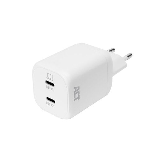 ACT AC2175 | 100W USB-C-lader | 2× USB-C | Power Delivery 3.2 | PPS & AVS | GaNFast ACT AC2175 | 100W USB-C-lader | 2× USB-C | Power Delivery 3.2 | PPS & AVS | GaNFast