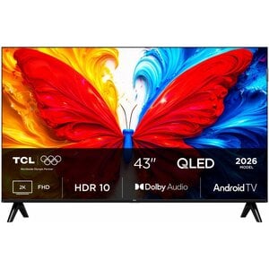 TCL 43S5L 43" | Full HD QLED Smart TV | Android TV | HDR10 | Zwart TCL 43S5L 43" | Full HD QLED Smart TV | Android TV | HDR10 | Zwart