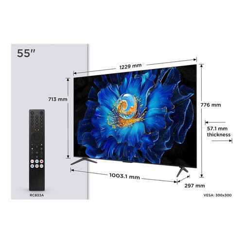 TCL 55C69KS 55" | 4K QD-Mini LED Smart TV | Google TV | Dolby Vision | Metallic TCL 55C69KS 55" | 4K QD-Mini LED Smart TV | Google TV | Dolby Vision | Metallic