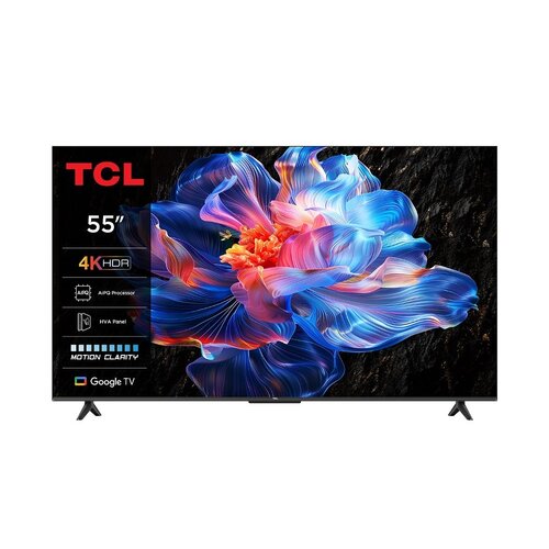 TCL 55P6K 55" | 4K UHD Smart TV | Google TV | HDR10 | Zwart