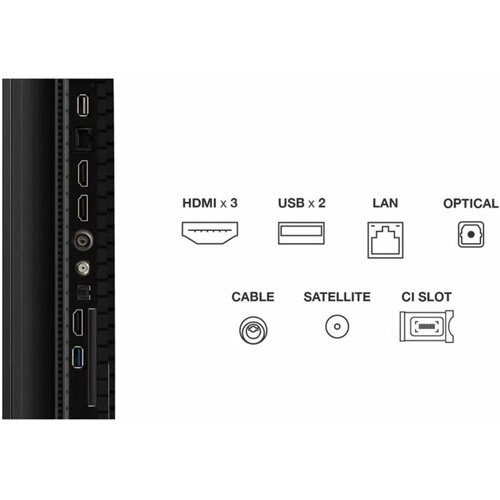 TCL 65P71K 65" | 4K QLED Smart TV | Google TV | Dolby Vision | Zwart