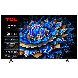 TCL 85T69C 85" | 4K QLED Smart TV | Google TV | Dolby Vision | Zwart TCL 85T69C 85" | 4K QLED Smart TV | Google TV | Dolby Vision | Zwart