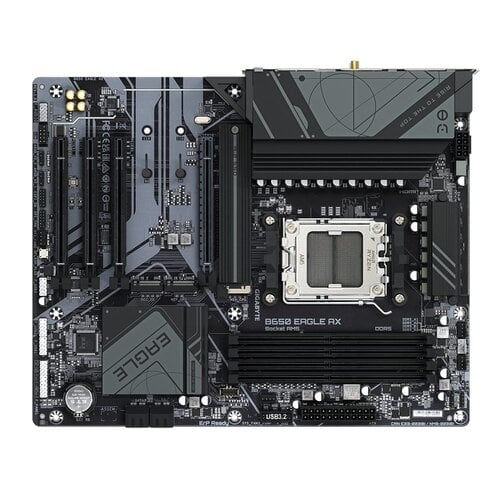 MSI GIGABYTE B650 EAGLE AX | AMD B650 | Socket AM5 | 4x DDR5 | Wi-Fi 6E | ATX Moederbord