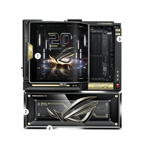 Asus ASUS ROG Crosshair X870E Edition 20 | AM5 | DDR5 | PCIe 5.0 | Wi-Fi 7 | 10GbE | E-ATX Moederbord Asus ASUS ROG Crosshair X870E Edition 20 | AM5 | DDR5 | PCIe 5.0 | Wi-Fi 7 | 10GbE | E-ATX Moederbord