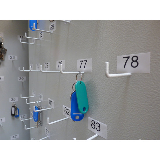 Overzichtelijk 70 sleutelbossen veilig opbergen