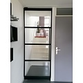 Steel pivot door