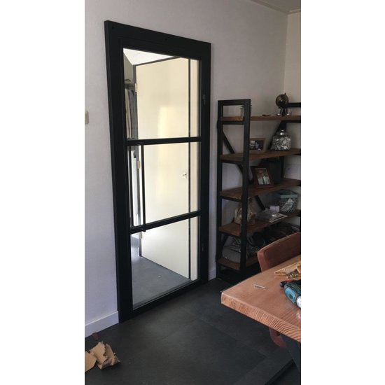 Steel hinged door