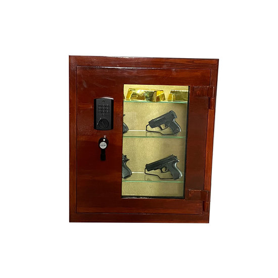 2154 Glass-case Pantzerglass  avec deux grands coffres-forts internes - Copy