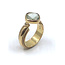 vanNienke praseoliet ring met diamant