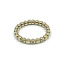 Gouden pareldraad ring met diamant