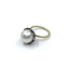 Gouden ring met grote cultive parel