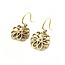 Oorhangers (3-3 klein) geel goud met diamant 2 x 0.015ct 1,5mm vsi