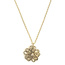 Collier bloem (3-5 klein) geel goud, Diamant 2,0VSI FG