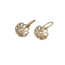 Oorhangers (5 gebold) met parel, zilver