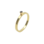 Boeketring met zwarte diamant