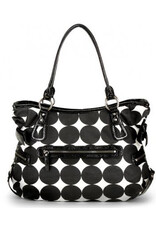 Ooyoo Christina Hobo Tote Bag - Black and White